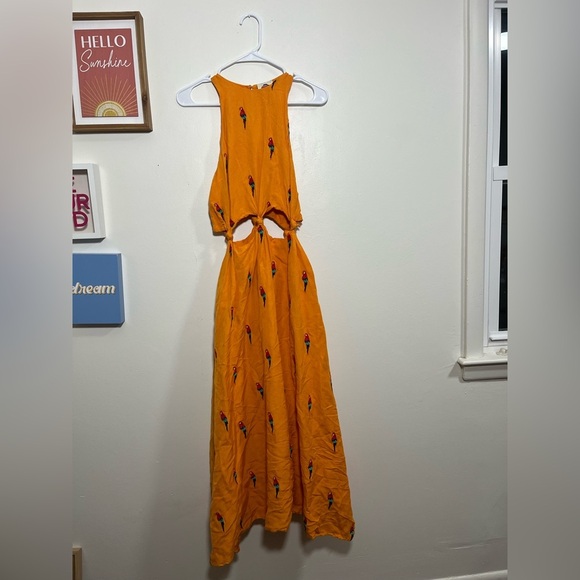 Parrot Halter Maxi Dress Farm Rio - Picture 4 of 8